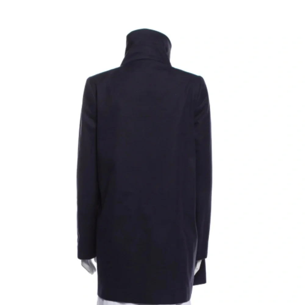 Stella McCartney Swing Thick Cotton Dark Blue Jacket Coat Sz EU 42 US S/ M